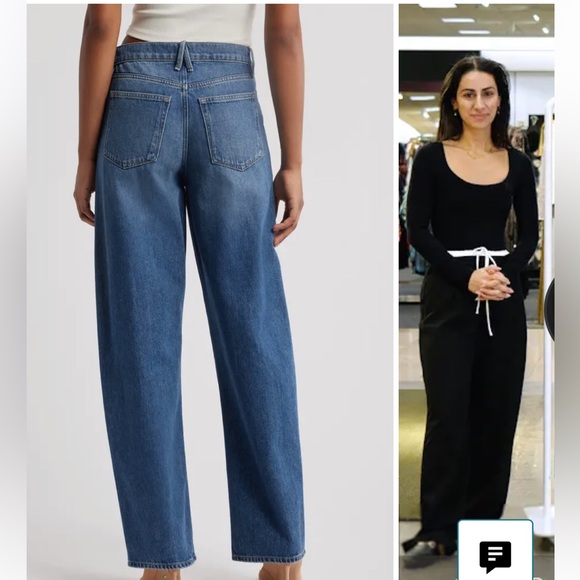 • Good American • Good Barrel Relaxed Jeans
High Rise Wide Tapered 28 - Picture 2 of 5
